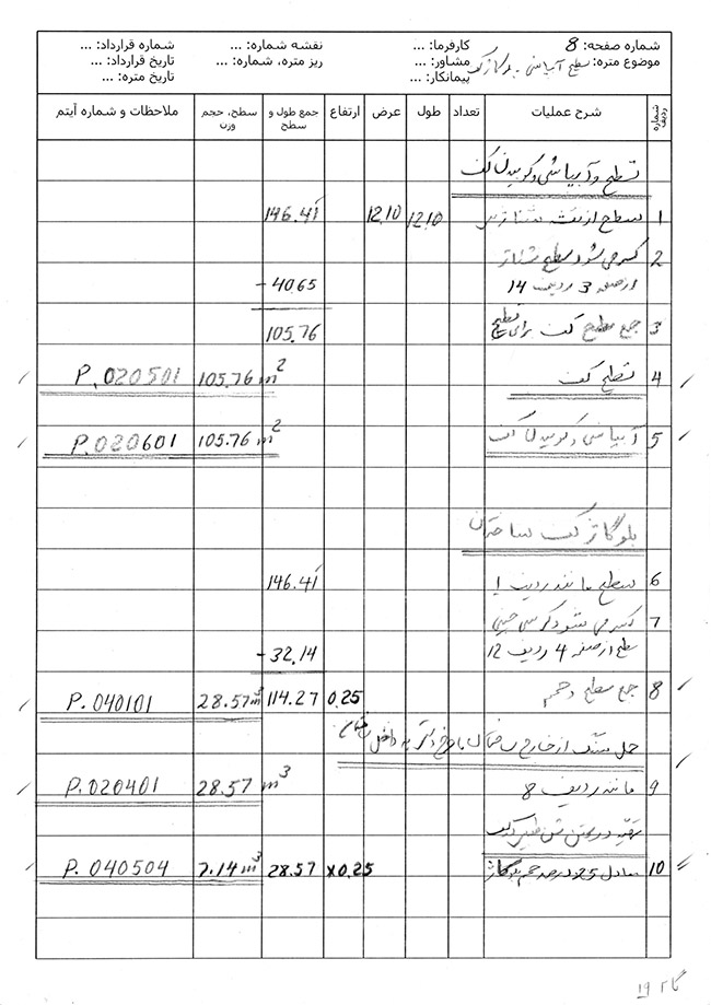 متره تسطیح و آب پاشی و کوبیدن کف و همچنین بلوکاژ کف